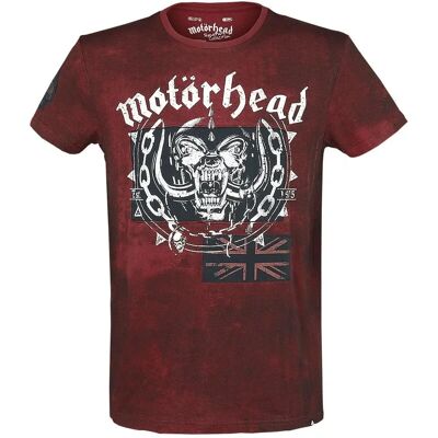 Motörhead - Kurzarm T-Shirt - Dunkelrot - Offizielles Merch Motörhead - Kurzarm T-Shirt - Dunkelrot - Offizielles Merch