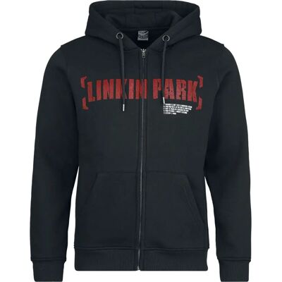 Punainen Meteora-hoodie - Vetoketjullinen collegepaita Punainen Meteora-hoodie - Vetoketjullinen collegepaita