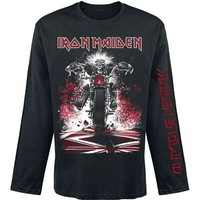Iron Maiden Eddie Bike Langærmet T-shirt - Herrer - Sort - Produkttype Iron Maiden Eddie Bike Langærmet T-shirt - Herrer - Sort - Produkttype