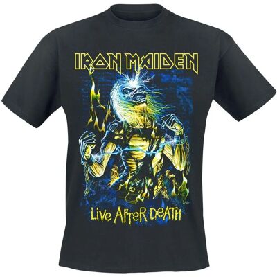 Iron Maiden Live After Death Kurzarm T-Shirt - Schwarz Iron Maiden Live After Death Kurzarm T-Shirt - Schwarz