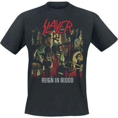 Slayer Reign In Blood T-shirt med korte ærmer - Herre - Sort Slayer Reign In Blood T-shirt med korte ærmer - Herre - Sort