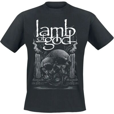 Lamb Of God Candle Skull - Kortærmet T-shirt - S til XXL Lamb Of God Candle Skull - Kortærmet T-shirt - S til XXL