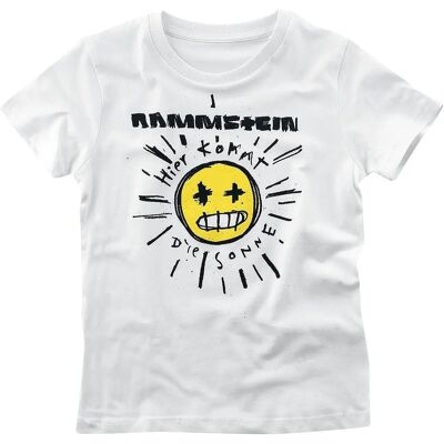 Rammstein Sonne Unisex T-paita - Lapset - 98/104-134/146 - Valkoinen Rammstein Sonne Unisex T-paita - Lapset - 98/104-134/146 - Valkoinen