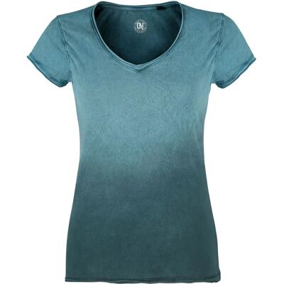 Outer Vision Sasha Kurzarm T-Shirt - S bis XL - Damen - türkis - T-Shirt Outer Vision Sasha Kurzarm T-Shirt - S bis XL - Damen - türkis - T-Shirt