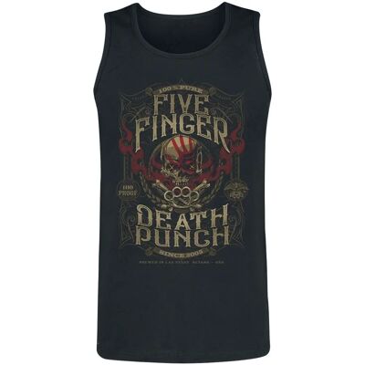 Five Finger Death Punch 100 Proof Miesten Musta Toppi Five Finger Death Punch 100 Proof Miesten Musta Toppi