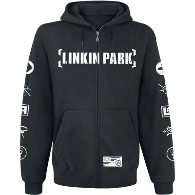 Linkin Park Graffiti Hættetrøje - Sweatshirt - Sort Linkin Park Graffiti Hættetrøje - Sweatshirt - Sort
