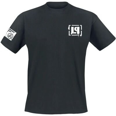 Linkin Park - S-4XL Flag T-Shirt - Kurzarm - Schwarz Linkin Park - S-4XL Flag T-Shirt - Kurzarm - Schwarz
