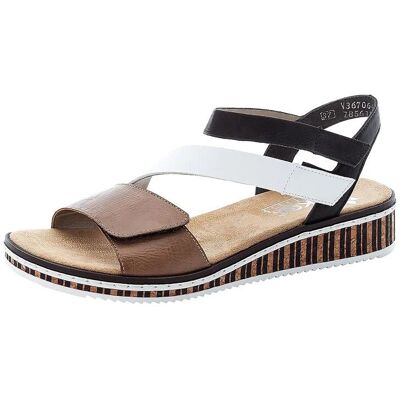 Sandales Rieker (V3670) marron multicolore - Publicité Sandales Rieker (V3670) marron multicolore - Publicité