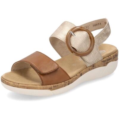 Remonte Dorndorf Sandals (R6853) - noccia/lehm metallic Remonte Dorndorf Sandals (R6853) - noccia/lehm metallic