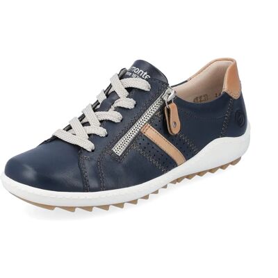 Remonte R1432-14 Chaussures en Cuir Bleu à Fermeture Éclair - Chaussures - Publicité Remonte R1432-14 Chaussures en Cuir Bleu à Fermeture Éclair - Chaussures - Publicité