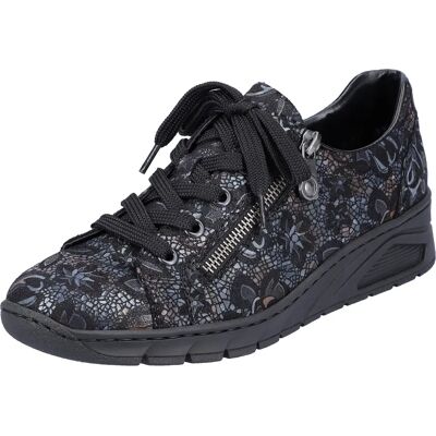 Rieker Chaussures à Talon Compensé en Cuir Noir - Casual Antistress - 8 UK - Publicité Rieker Chaussures à Talon Compensé en Cuir Noir - Casual Antistress - 8 UK - Publicité