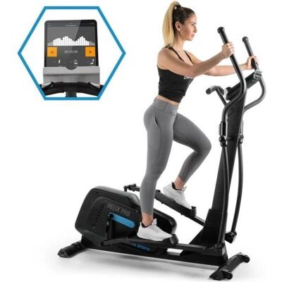 Vélo stationnaire Bluetooth Capital Sports Helix Pro - 20 kg volant - Noir - Publicité Vélo stationnaire Bluetooth Capital Sports Helix Pro - 20 kg volant - Noir - Publicité