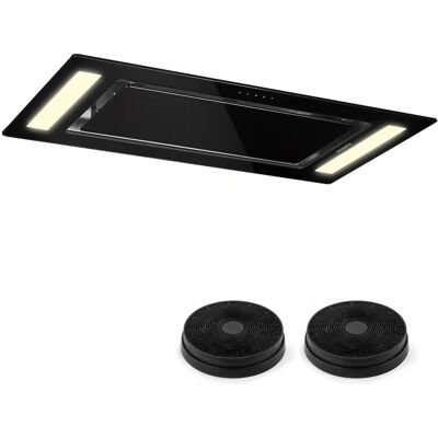 Klarstein Remy Hotte Aspirante Jeu de Recirculation 90 cm 230W 620m³/h Noir - Hotte aspirante - Publicité Klarstein Remy Hotte Aspirante Jeu de Recirculation 90 cm 230W 620m³/h Noir - Hotte aspirante - Publicité