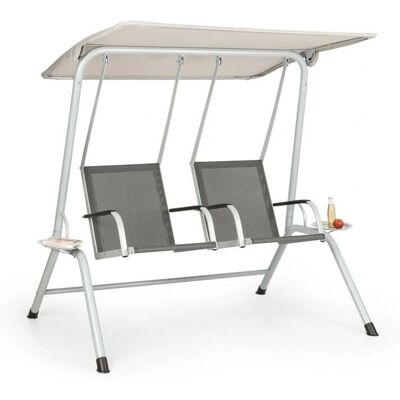 Blumfeldt Bel Air Duo Swing Oscillant de Jardin - Stable et Confortable - Publicité Blumfeldt Bel Air Duo Swing Oscillant de Jardin - Stable et Confortable - Publicité