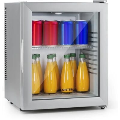 Klarstein Brooklyn 24 - Argent - Mini frigo - Publicité Klarstein Brooklyn 24 - Argent - Mini frigo - Publicité