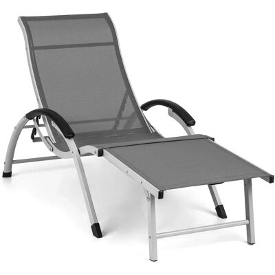 Blumfeldt Sunnyvale Chaise Longue Réglable - Aluminium Léger - 4 Positions - Publicité Blumfeldt Sunnyvale Chaise Longue Réglable - Aluminium Léger - 4 Positions - Publicité