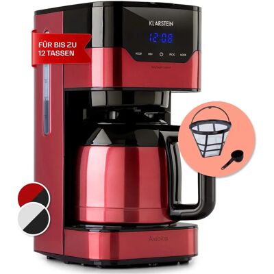Klarstein Arabica - Rouge - Cafetière à filtre - Publicité Klarstein Arabica - Rouge - Cafetière à filtre - Publicité