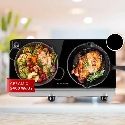 Klarstein Cookbuddy - Horno doble - 2400W - Cerámica de vidrio Klarstein Cookbuddy - Horno doble - 2400W - Cerámica de vidrio