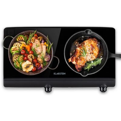 Klarstein Doppio Fornello - Cocina de inducción portátil Klarstein Doppio Fornello - Cocina de inducción portátil