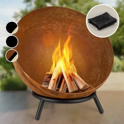 Blumfeldt Fireball Rust - Outdoorkamin - Ø 60 cm - Dreibein - Wetterschutz Blumfeldt Fireball Rust - Outdoorkamin - Ø 60 cm - Dreibein - Wetterschutz