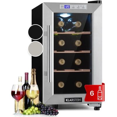 Klarstein Reserva 8 Uno - Plata - refrigerador de vino Klarstein Reserva 8 Uno - Plata - refrigerador de vino