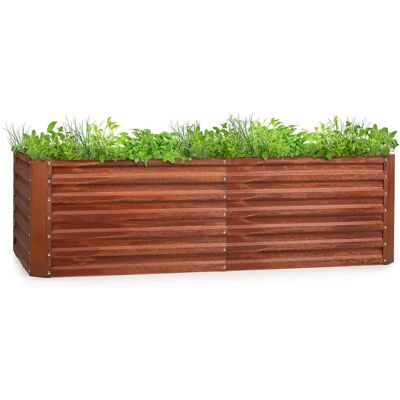 Blumfeldt Rust Grow - Jardin surélevé en acier galvanisé - Effet rouille - Publicité Blumfeldt Rust Grow - Jardin surélevé en acier galvanisé - Effet rouille - Publicité