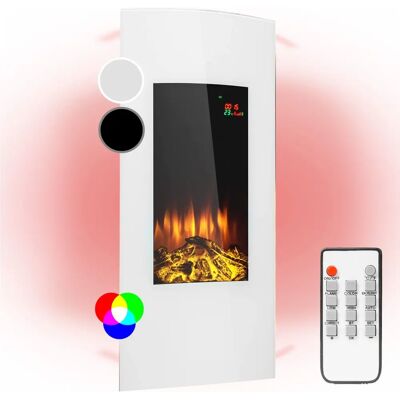 Klarstein Lamington Cheminée électrique - 2000W, flammes LED, minuterie - Publicité Klarstein Lamington Cheminée électrique - 2000W, flammes LED, minuterie - Publicité