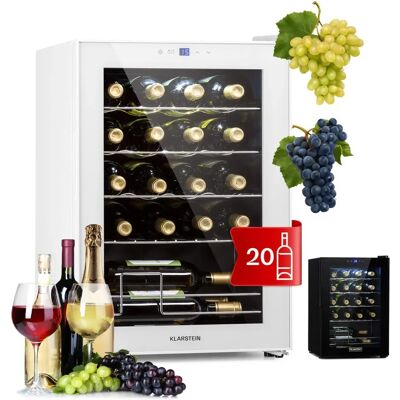 Klarstein Shiraz 20 Uno - Blanc - Frigo à vin - Publicité Klarstein Shiraz 20 Uno - Blanc - Frigo à vin - Publicité