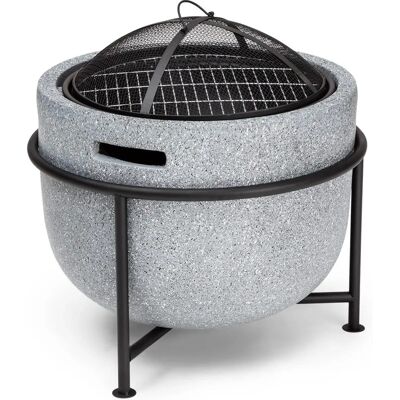 Braséro Blumfeldt Grail avec grill - Gris - Publicité Braséro Blumfeldt Grail avec grill - Gris - Publicité