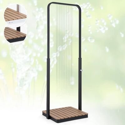 Douche de jardin portable Blumfeldt Sumatra Breeze - Base en aluminium réglable - Publicité Douche de jardin portable Blumfeldt Sumatra Breeze - Base en aluminium réglable - Publicité