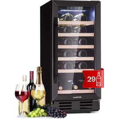 Klarstein HEA7-Vinovilla 29 - Black - Dual-Zone Wine Fridge Klarstein HEA7-Vinovilla 29 - Black - Dual-Zone Wine Fridge