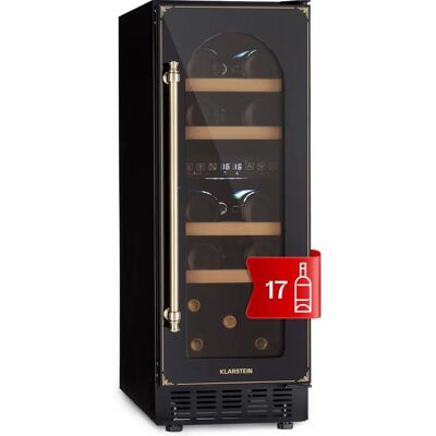 Klarstein Vinovilla 17 Built-In Duo Vilhelmine Edition - Schwarz - Temperaturkontrollierter Weinkühlschrank Klarstein Vinovilla 17 Built-In Duo Vilhelmine Edition - Schwarz - Temperaturkontrollierter Weinkühlschrank