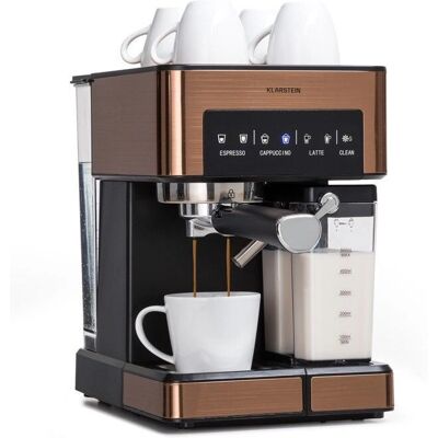 Klarstein Arabica Comfort Coffee Machine - 1350W, 20 Bar, 1.8L, Touch Control Klarstein Arabica Comfort Coffee Machine - 1350W, 20 Bar, 1.8L, Touch Control