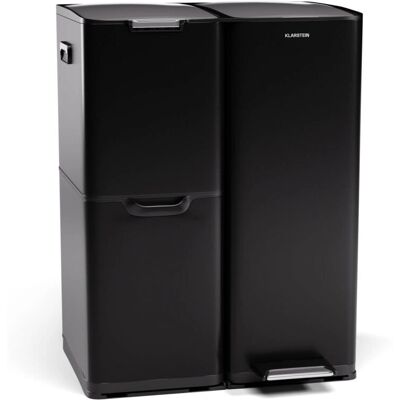 Klarstein Tiyo 3-in-1 - Cestino dei rifiuti - Riciclaggio, 60 L, Contenitori estraibili Klarstein Tiyo 3-in-1 - Cestino dei rifiuti - Riciclaggio, 60 L, Contenitori estraibili