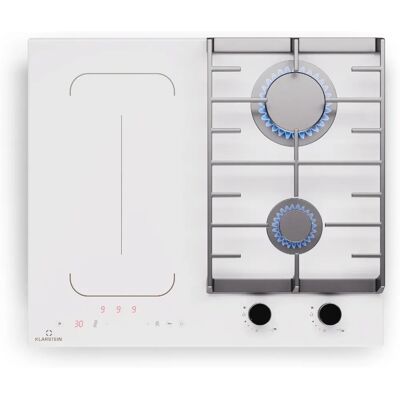 Klarstein Multichef 4 - Plaque de cuisson à gaz et à induction, 4 zones, 2 brûleurs à gaz, 2 zones à induction, FlexZone - Publicité Klarstein Multichef 4 - Plaque de cuisson à gaz et à induction, 4 zones, 2 brûleurs à gaz, 2 zones à induction, FlexZone - Publicité