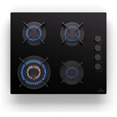Klarstein Goldflame 4 - Negro - Hornillo de gas Klarstein Goldflame 4 - Negro - Hornillo de gas
