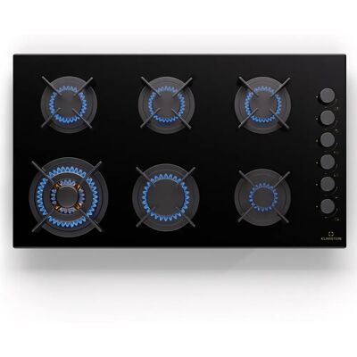 Klarstein Goldflame 6 - Negro - Cocina a gas Klarstein Goldflame 6 - Negro - Cocina a gas