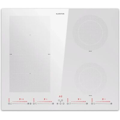 Klarstein Masterzone 60 Hybrid - White - Induction Hob Klarstein Masterzone 60 Hybrid - White - Induction Hob
