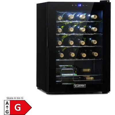 Klarstein Shiraz 20 Uno - Refrigerador de vinos - 20 botellas, Control táctil, 5-18°C Klarstein Shiraz 20 Uno - Refrigerador de vinos - 20 botellas, Control táctil, 5-18°C