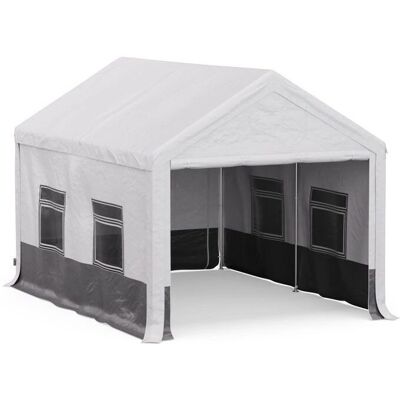 Blumfeldt Party Haven - Tienda de jardín - 400x296x280 cm - Tejido resistente a la intemperie - Estructura de acero - Montaje fácil - Paredes laterales Blumfeldt Party Haven - Tienda de jardín - 400x296x280 cm - Tejido resistente a la intemperie - Estructura de acero - Montaje fácil - Paredes laterales