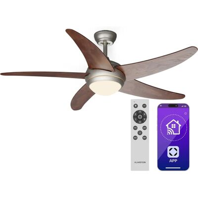 Klarstein - Bolero - 132 cm - Télécommande - Ventilateur plafond - Publicité Klarstein - Bolero - 132 cm - Télécommande - Ventilateur plafond - Publicité