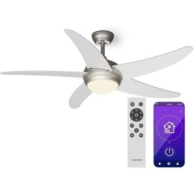 Klarstein Bolero - 132 cm - 55W lumière - télécommande - Ventilateur de plafond - Publicité Klarstein Bolero - 132 cm - 55W lumière - télécommande - Ventilateur de plafond - Publicité