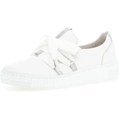 Gabor Waltz Womens Casual Trainers - White/Silver - Casual Trainers Gabor Waltz Womens Casual Trainers - White/Silver - Casual Trainers