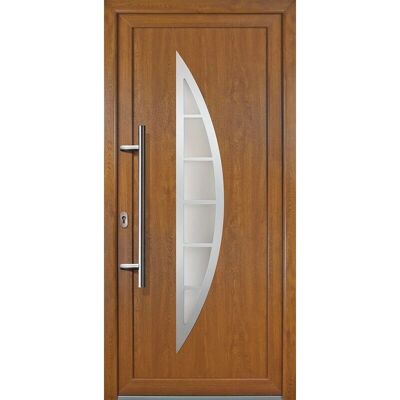 Meeth Signum Exklusiv Modell 28 - roble dorado - vidrio esmerilado - apertura hacia adentro - puerta Meeth Signum Exklusiv Modell 28 - roble dorado - vidrio esmerilado - apertura hacia adentro - puerta