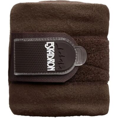 Eskadron Dunkelbraune Fleece-Arbeitsbandagen - Fullgröße Eskadron Dunkelbraune Fleece-Arbeitsbandagen - Fullgröße