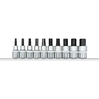 Gedore Red 10-dels sett med 1/2" koplinger - DIN-standard Gedore Red 10-dels sett med 1/2" koplinger - DIN-standard