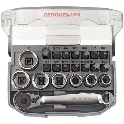 Gedore R49005023 momentsnyckel - Röd 23-delars set Gedore R49005023 momentsnyckel - Röd 23-delars set