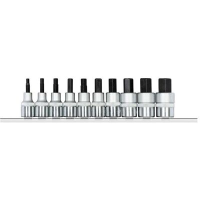Gedore R62558110 Schrauberbits - Innen-6-kant 1/2" - Chrom-Vanadium-Stahl - 10-teiliges Set Gedore R62558110 Schrauberbits - Innen-6-kant 1/2" - Chrom-Vanadium-Stahl - 10-teiliges Set