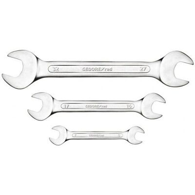 Gedore Open End Wrench Set - 12 pcs, 6-32 mm, DIN 895 Gedore Open End Wrench Set - 12 pcs, 6-32 mm, DIN 895