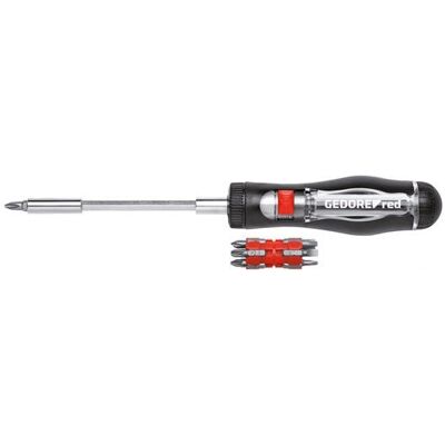 Gedore R38920000 Rattellskruvtrekker - 13-i-1, teleskop, ergonomisk Gedore R38920000 Rattellskruvtrekker - 13-i-1, teleskop, ergonomisk